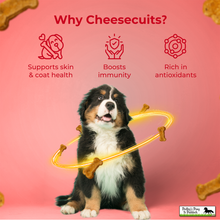 Load image into Gallery viewer, Pawfect Cheesecuits Cheese biscuits with Apple, Eggs and Cinnamon