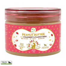 Load image into Gallery viewer, Pawfect Peanut Butter with Strawberry &amp; Pumpkin Seeds for Dogs &amp; Puppies