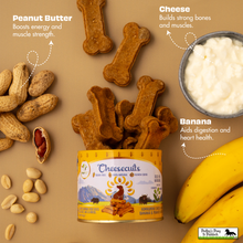 Load image into Gallery viewer, Pawfect Cheesecuits Cheese biscuits with Banana, Peanut Butter &amp; Eggs
