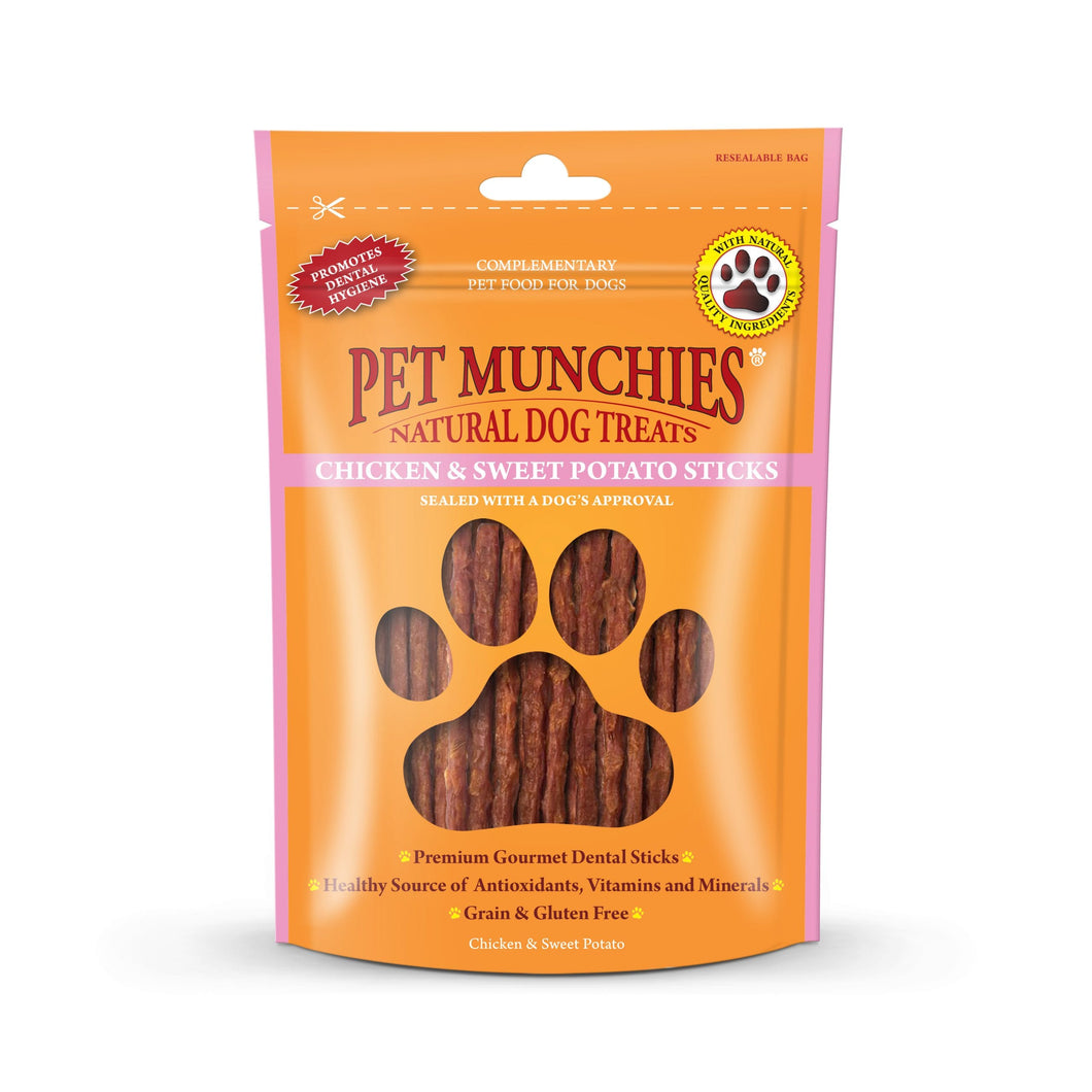 Pet Munchies Chicken and Sweet Potato Dog Treats 90g