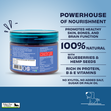 Load image into Gallery viewer, Pawfect Peanut Butter with Blueberries &amp; Hempseeds