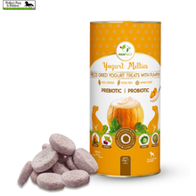 Load image into Gallery viewer, Pawfect Yogurt Melties Pre and Probiotic Dog Treats with Pumpkin, Beetroot, Cabbage &amp; Fennel Seeds
