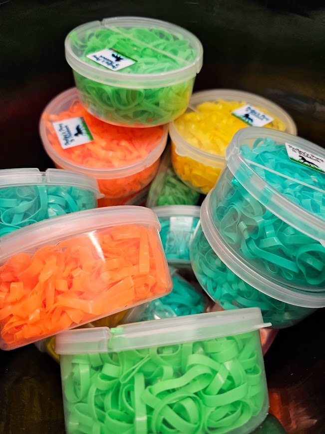 Colourful Silicone Plaiting Bands