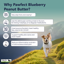 Load image into Gallery viewer, Pawfect Peanut Butter with Blueberries &amp; Hempseeds