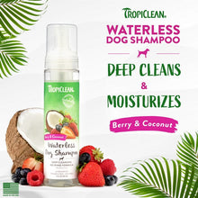 Load image into Gallery viewer, TropiClean Waterless Shampoo Deep Cleaning 220ml