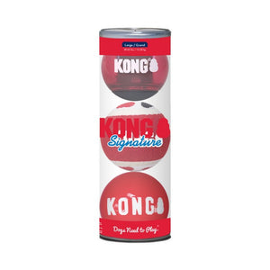 Kong Signature Balls 4pk Assorted