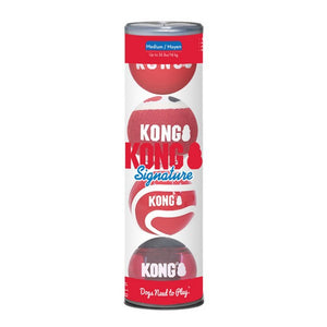 Kong Signature Balls 4pk Assorted