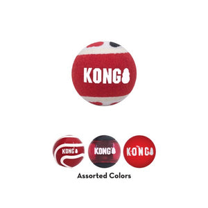 Kong Signature Balls 4pk Assorted