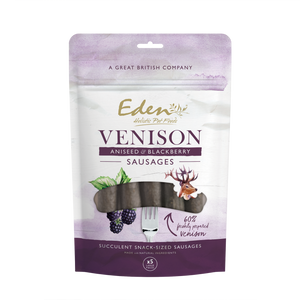 Eden Pet Foods Venison, Aniseed & Blackberry Sausages