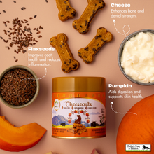 Load image into Gallery viewer, Pawfect Cheesecuits Cheese biscuits with Pumpkin, Flaxseeds &amp; Eggs