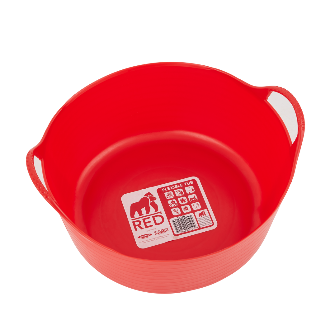 Red Gorilla Small Shallow Tub 15L