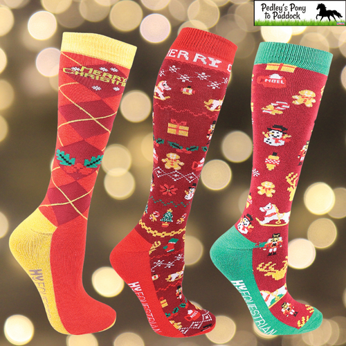 Christmas Cross Stitch Socks (Pack of 3)