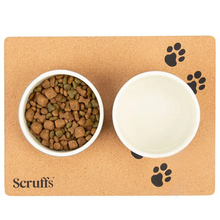 Load image into Gallery viewer, Scruffs Cork Pet Placemat- Paw Prints