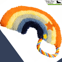 Load image into Gallery viewer, Rainbow Rope Plush Dog Toy