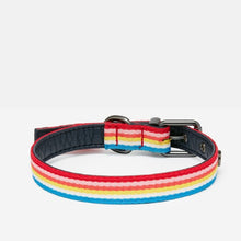 Load image into Gallery viewer, Joules Rainbow Stripe Dog Collar