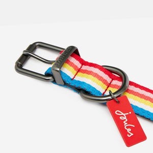 Joules Rainbow Stripe Dog Collar