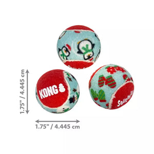 Kong Christmas SqueakAir Balls 2023