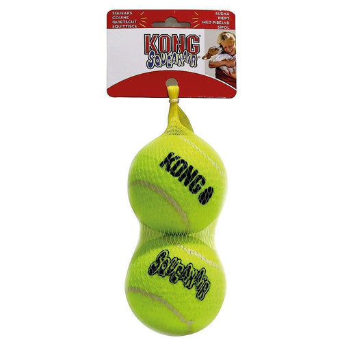 Kong Air Squeaker Tennis Ball (2Pk) Large
