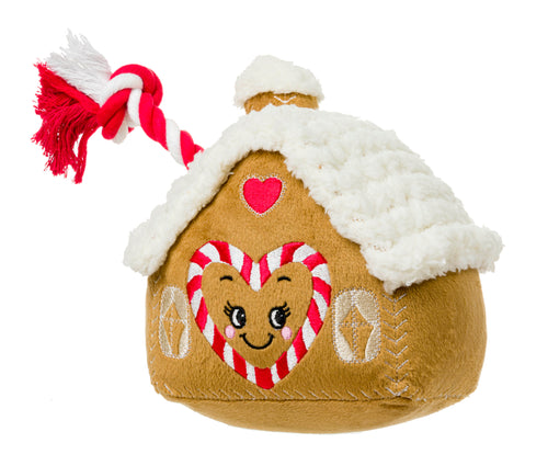 Gingerbread Love Dog Toy