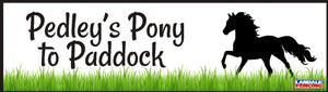 Pedley&#39;s Pony to Paddock