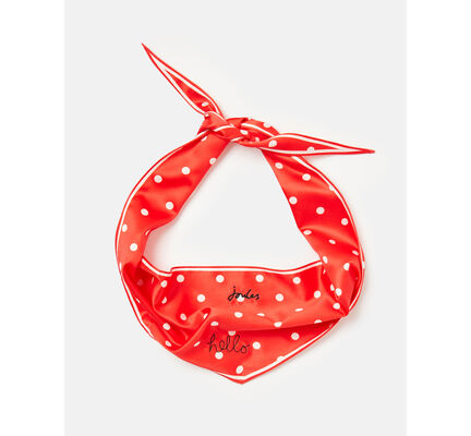 Joules Dog Neckercheif- Red Polka Dot