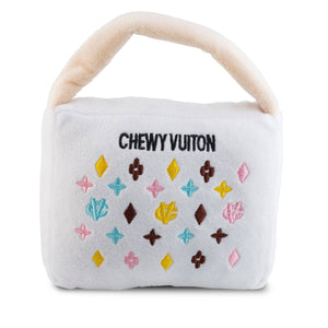 White Chewy Vuiton Purse