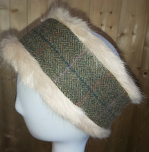 Load image into Gallery viewer, Pedley&#39;s Pony to Paddock Tweed X Faux Fur Headbands