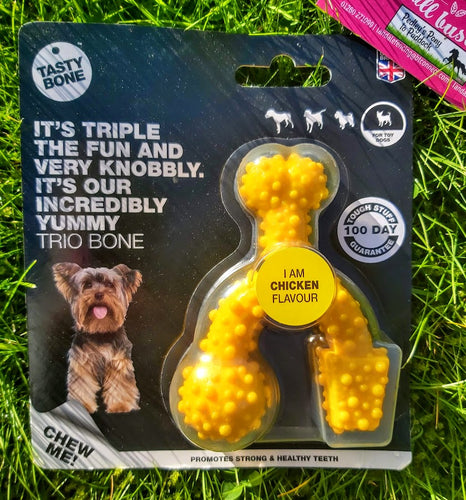 TastyBone Nylon Chicken Trio Toy Dog