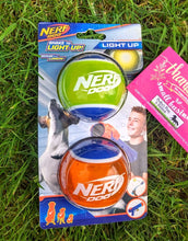 Load image into Gallery viewer, Nerf Dog Light Up Ball 2pk