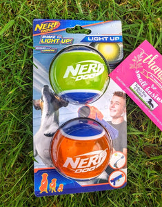 Nerf Dog Light Up Ball 2pk