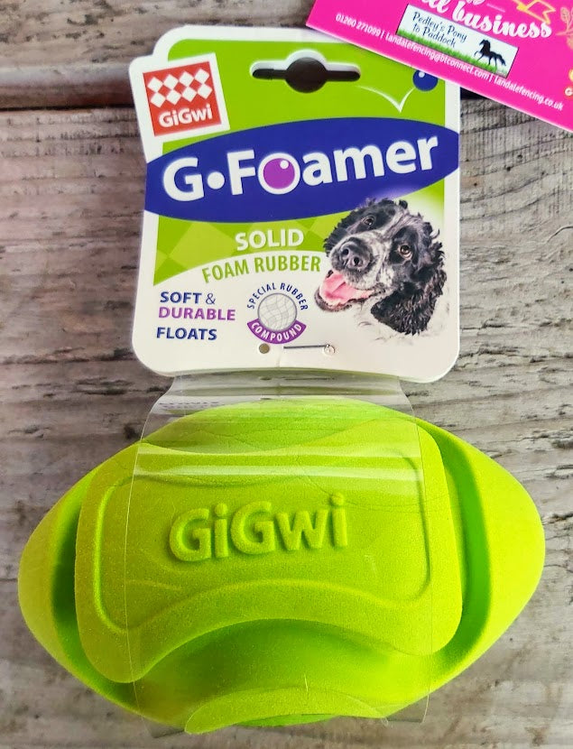 GiGwi Foamer TPR Rugby-Green