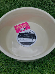 Scruffs Icon Pet Food Bowl- Cream