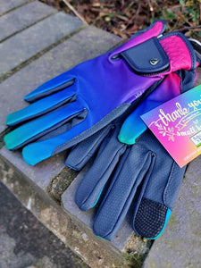 Hy Vibrant Ombre Riding Gloves