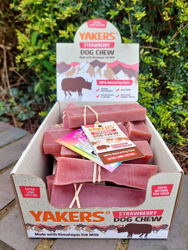 Yakers Dog Chews- Strawberry