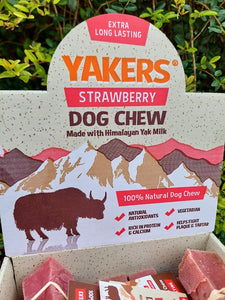 Yakers Dog Chews- Strawberry