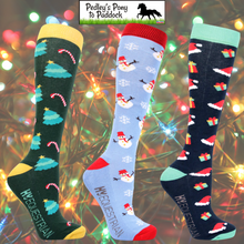 Load image into Gallery viewer, Hy Equestrian Christmas Season Socks (Pack of3)