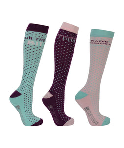 Hy Equestrian Dressage Socks (Pack of 3)