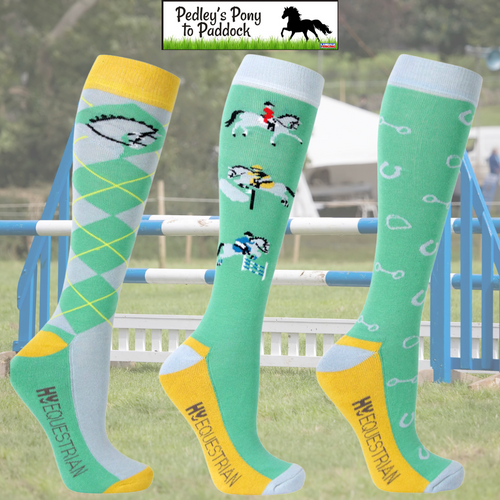 Hy Equestrian Competition Ready Socks (Pack of 3)