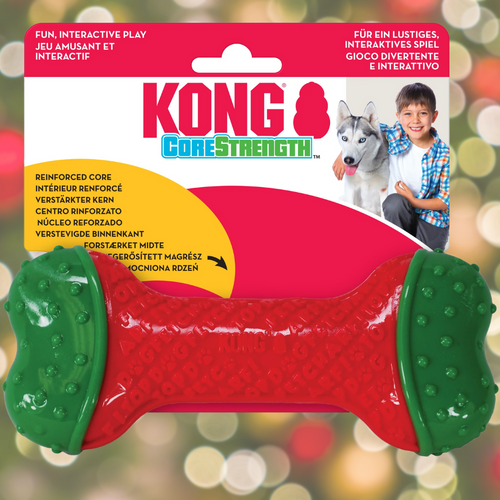 Kong Holiday Edition CoreStrength Bone