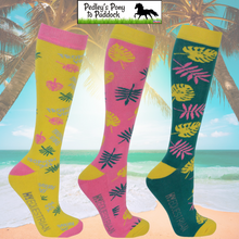 Load image into Gallery viewer, Hy Equestrian Tropical Vibes Socks (Pack 3)