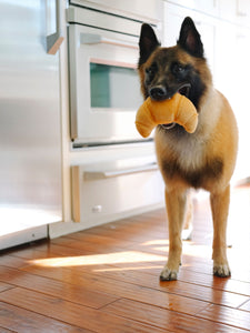 Croissant Plush Dog Toy