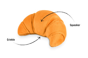 Croissant Plush Dog Toy