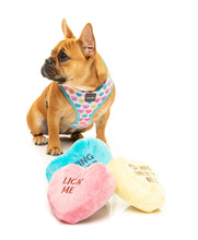 Load image into Gallery viewer, Candy Hearts 3 Pack Dog Toy