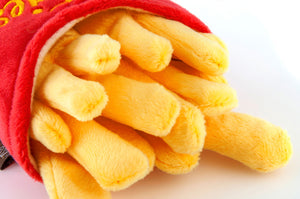 French Fries Plush Dog Toy