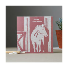 Load image into Gallery viewer, Deckled Edge Colour Block Pony Card