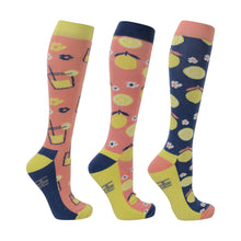 Load image into Gallery viewer, HyFASHION Fruity Lemon Socks (Pack of 3)