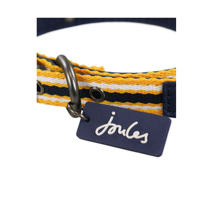 Joules Coastal Dog Collar (Yellow Stripe)