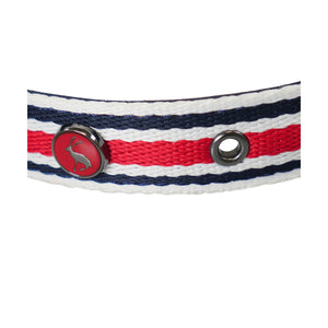 Joules Coastal Dog Collar (Red Stripe)