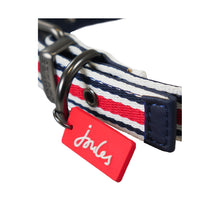 Load image into Gallery viewer, Joules Coastal Dog Collar (Red Stripe)