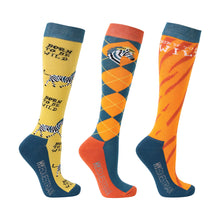 Load image into Gallery viewer, Hy Equestrian Born To Be Wild Socks (Pack Of 3)